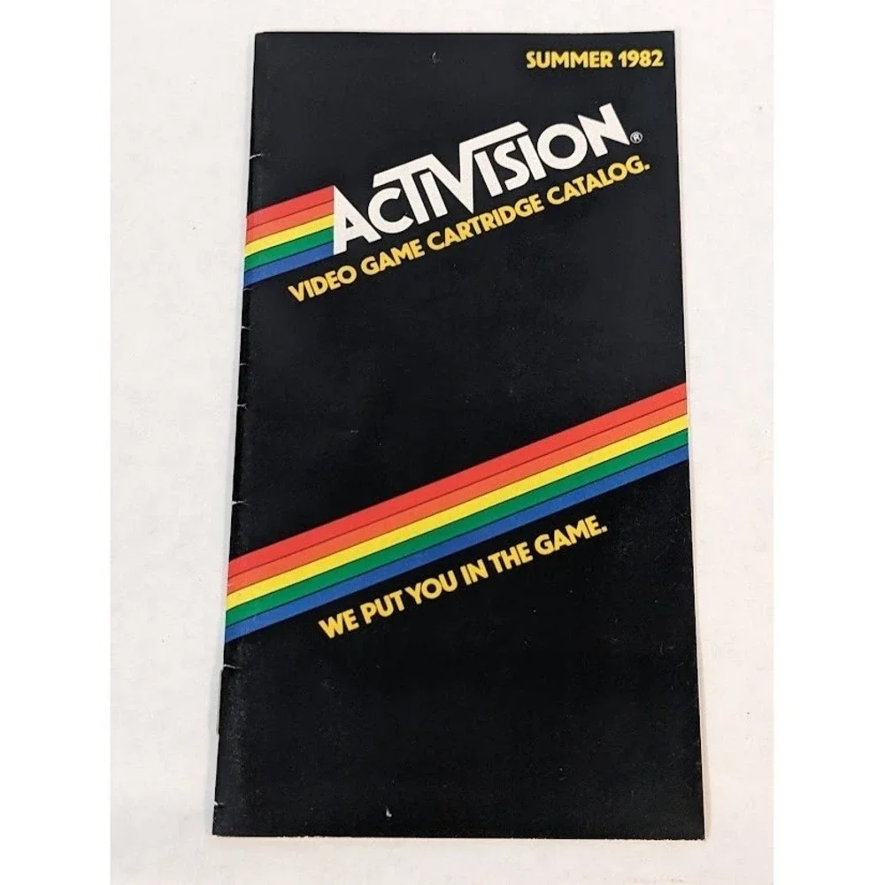 Vintage Atari Video Game Cartridge Mini Product Catalog Game Insert Lot 1982-83